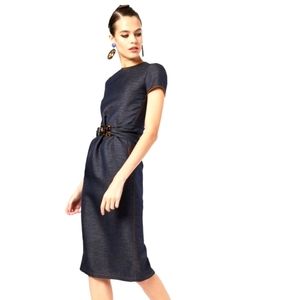 Giorgio armani denim style sheath dress